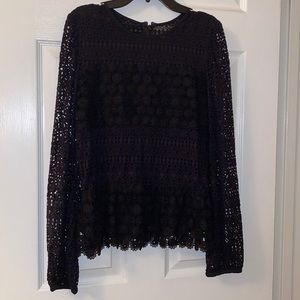 Lace blouse (Express) black sz M